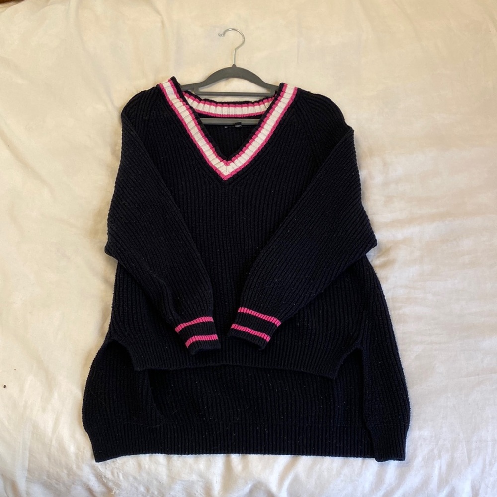 Oversized Express varsity sweater